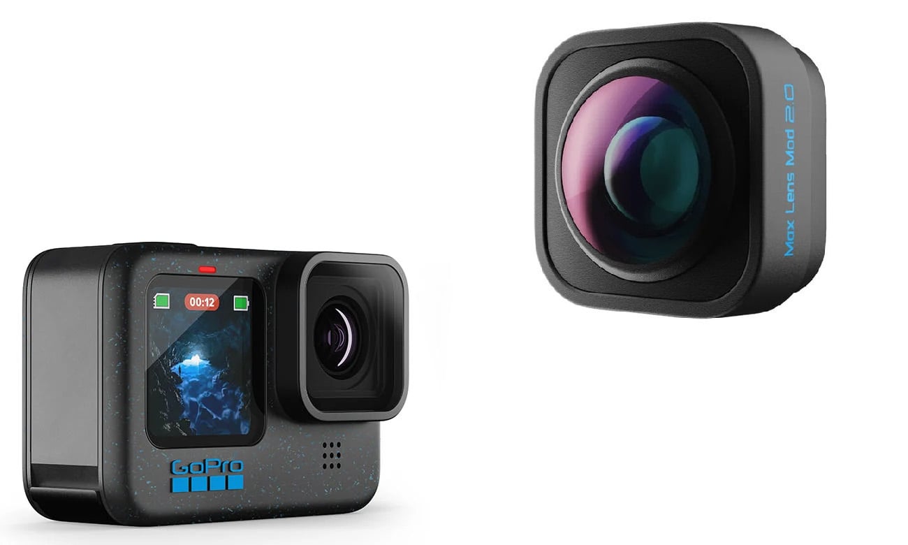 GoPro HERO12 Black + Max Lens Mod 2.0 - Kamera sportowa